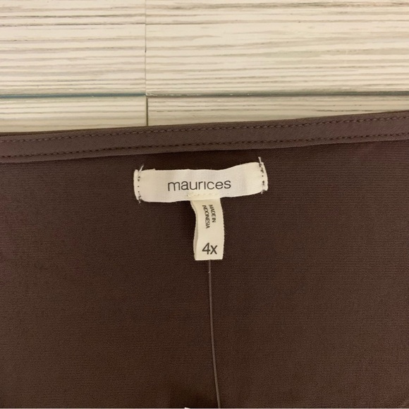 MAURICES Plus Size NWT Cowl Neck Tank Top in Purple/Brown Size 4X - Picture 3 of 6